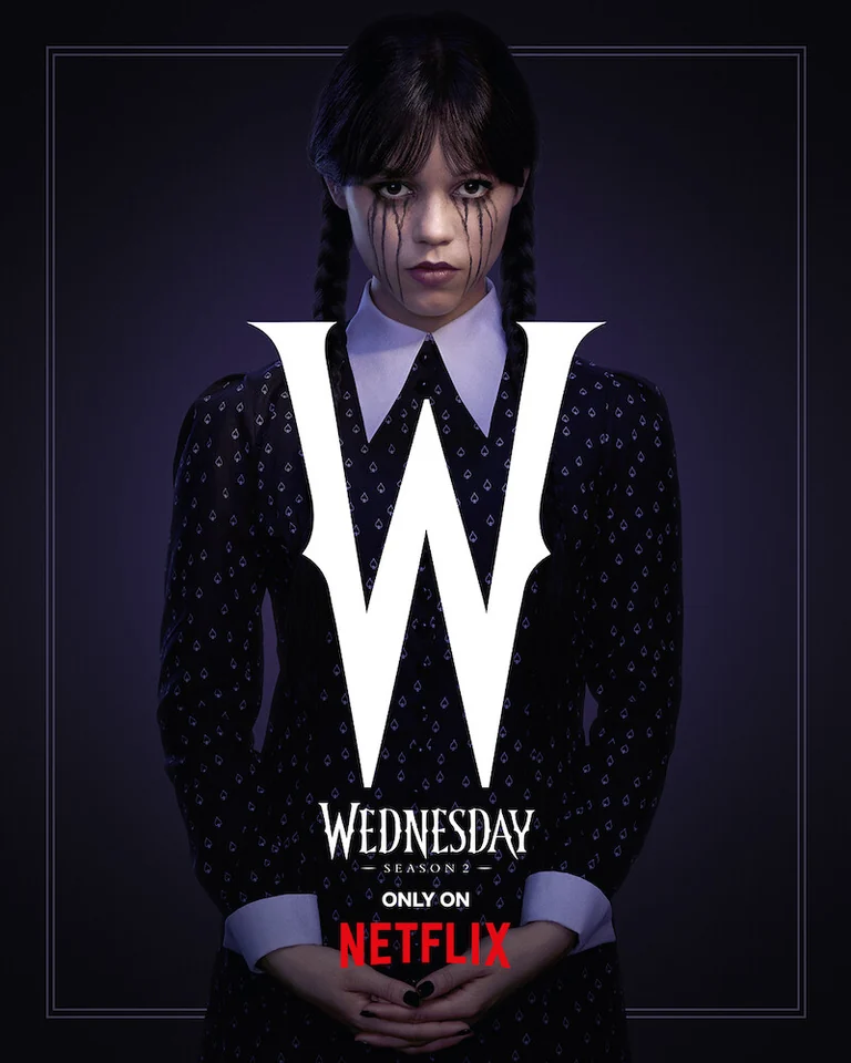Wednesday season two official Netflix poster